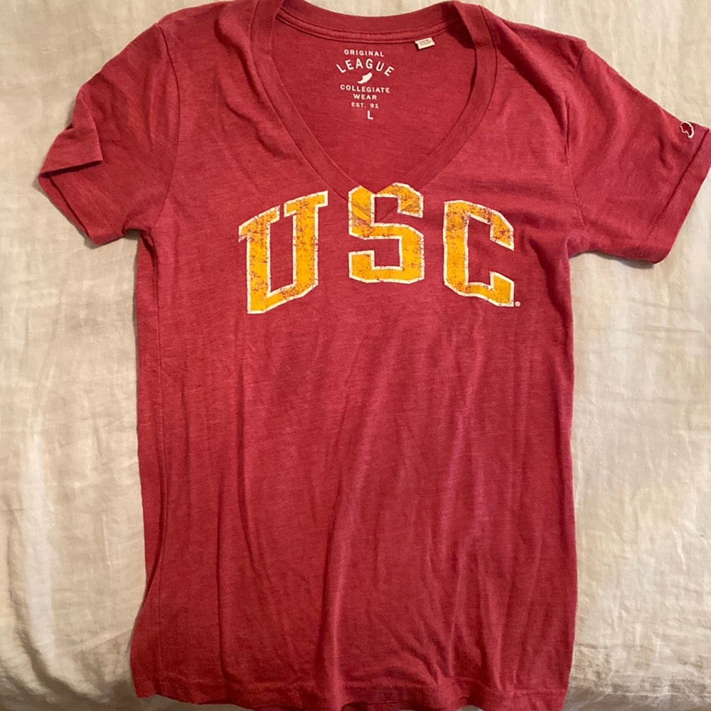 USC V Neck Tee